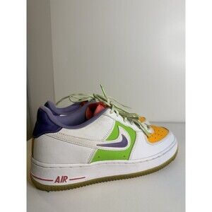 Nike Kids Air Force 1 Lv8 - White, Space Purple, Sundial Size 6Y